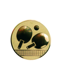 Wklejka aluminiowa złota - tenis stołowy 2