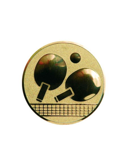 Wklejka aluminiowa złota - tenis stołowy