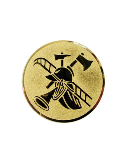 Wklejka aluminiowa - strażak i