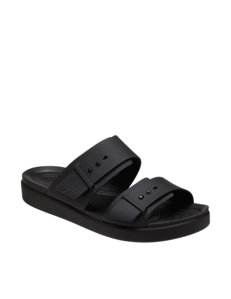 Klapki damskie crocs brooklyn buckle low czarne 211215 001
