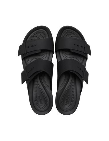 Klapki damskie crocs brooklyn buckle low czarne 211215 001