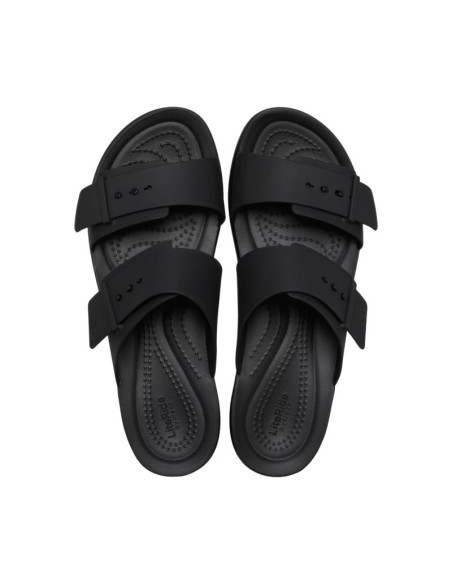 Klapki damskie crocs brooklyn buckle low czarne 211215 001