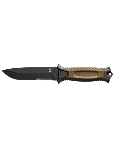 Nóż survivalowy gerber strongarm fixed serrated coyote