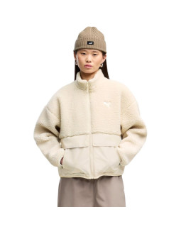 Kurtka damska puma re:fibre sherpa kremowa 694567 87