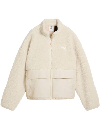Kurtka damska puma re:fibre sherpa kremowa 694567 87