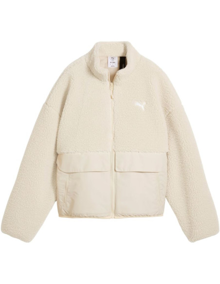 Kurtka damska puma re:fibre sherpa kremowa 694567 87