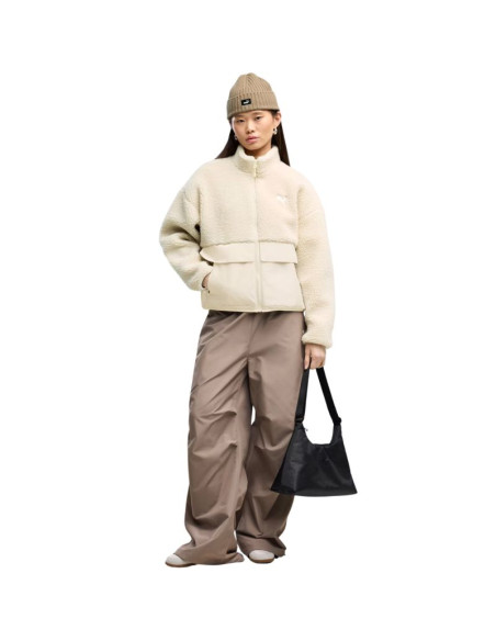 Kurtka damska puma re:fibre sherpa kremowa 694567 87