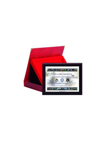 Dyplom z tworzywa sztucznego- z laminatem colour touch z etui 275x220 mm