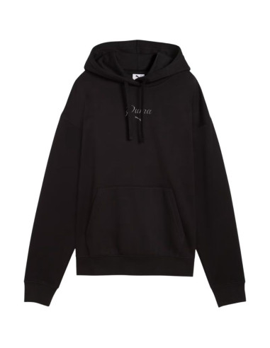 Bluza damska puma ess script comfort hoodie czarna 694136 01
