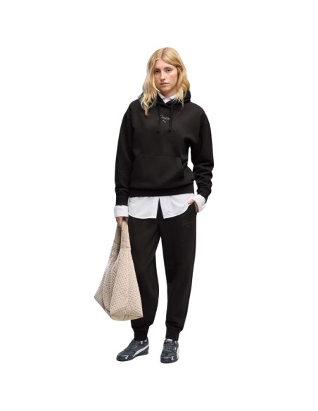Bluza damska puma ess script comfort hoodie czarna 694136 01