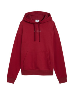 Bluza damska puma ess script comfort hoodie czerwona 694136 23 2