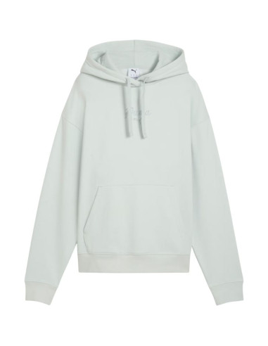 Bluza damska puma ess script comfort hoodie miętowa 694136 29