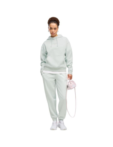 Bluza damska puma ess script comfort hoodie miętowa 694136 29