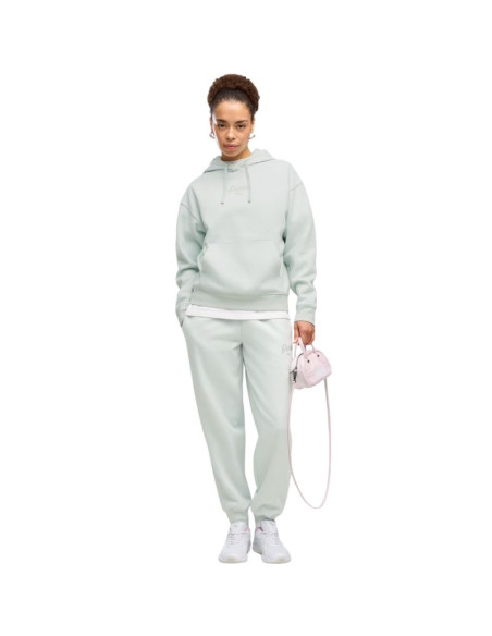 Bluza damska puma ess script comfort hoodie miętowa 694136 29