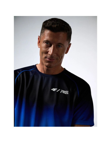 Koszulka treningowa szybkoschnąca męska 4f x robert lewandowski rl9sss26tftsm2467-31a