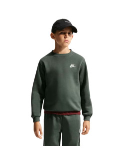 Bluza dla dzieci nike sportswear club fleece ciemnozielona fd3006 305