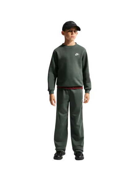 Bluza dla dzieci nike sportswear club fleece ciemnozielona fd3006 305