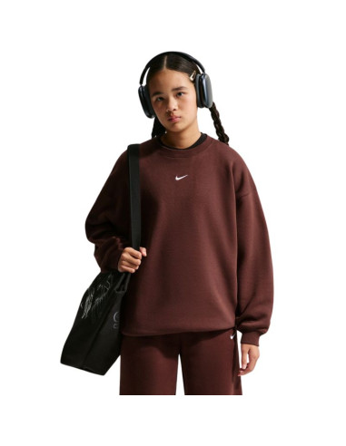 Bluza dla dzieci nike sportswear studio brązowa im4947 658