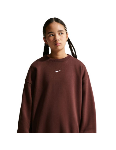 Bluza dla dzieci nike sportswear studio brązowa im4947 658