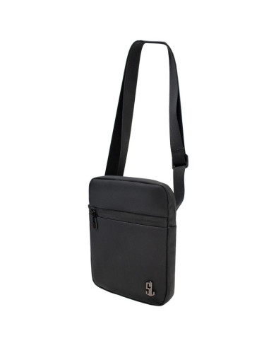 Saszetka na ramię p8312-0 pu czarna semi line