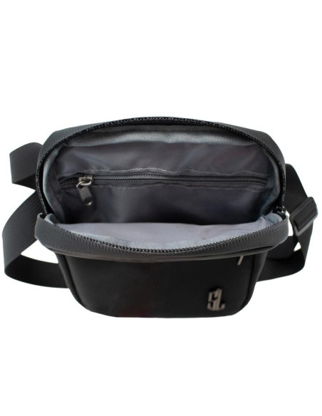 Saszetka na ramię p8312-0 pu czarna semi line