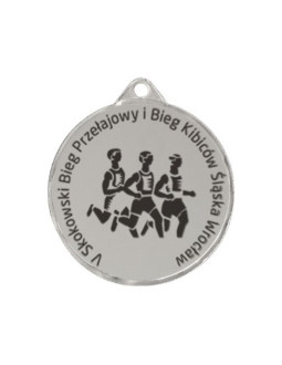 Medal stalowy grawerowany laserem- rmi