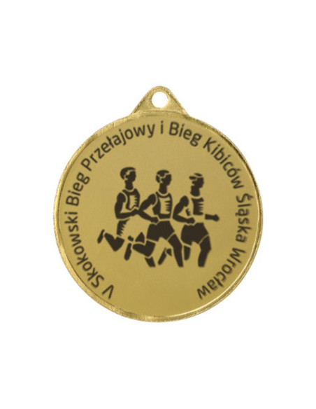 Medal stalowy grawerowany laserem- rmi