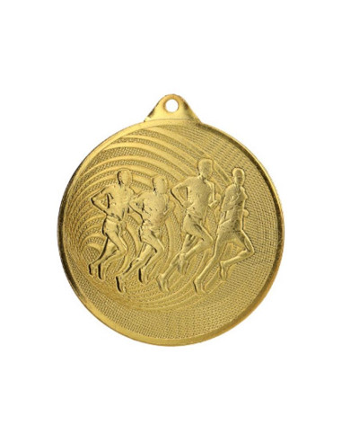 Medal złoty- bieganie- medal stalowy 70mm