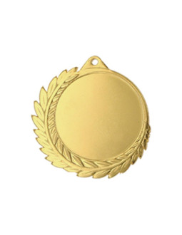 Medal złoty ogólny z miejscem na emblemat 50 mm - medal stalowy
