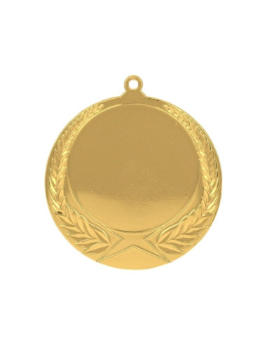 Medal złoty ogólny z miejscem na emblemat 50 mm - medal stalowy