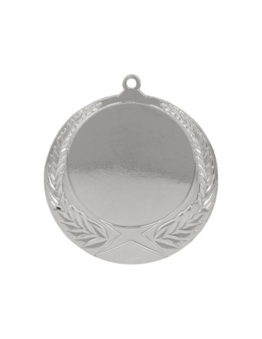 Medal srebrny ogólny z miejscem na emblemat 50 mm - medal stalowy