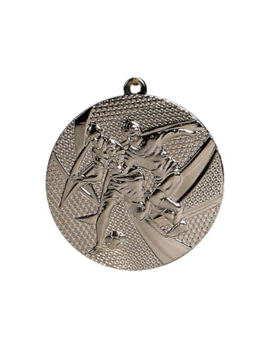 Medal srebrny- piłka nożna - medal stalowy