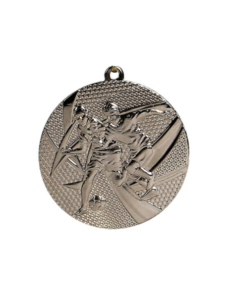 Medal srebrny- piłka nożna - medal stalowy
