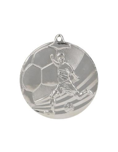 Medal srebrny- piłka nożna - medal stalowy
