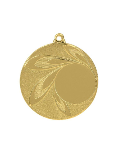 Medal złoty ogólny z miejscem na emblemat 25 mm - medal stalowy