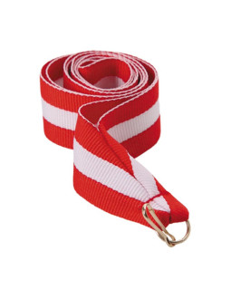 Wstążka 11 mm - czerwono-biało-czewona