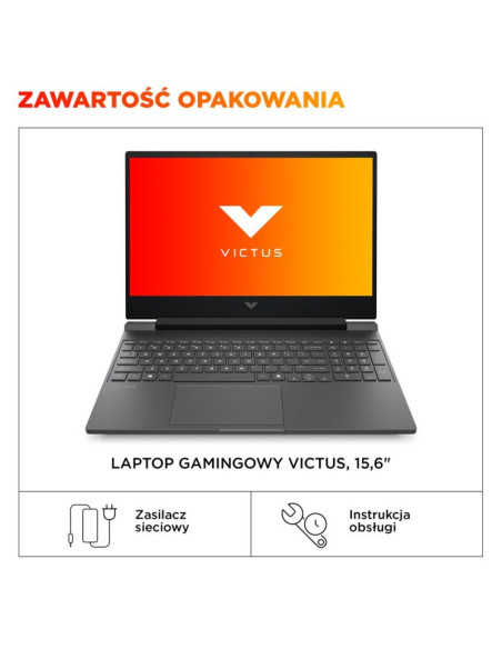 Hp victus 15-fa2246nw i5-13420h 15.6"fhd ips 144hz 300nits ag 16gb ddr4 ssd512 geforce rtx 3050 6gb wifi6+bt cam720p 52,5wh win1