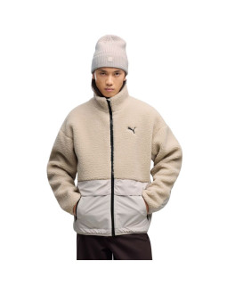 Kurtka męska puma hybrid re: fibre sherpa beżowa 694562 82