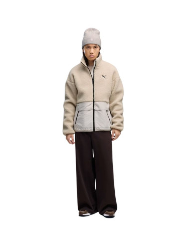 Kurtka męska puma hybrid re: fibre sherpa beżowa 694562 82