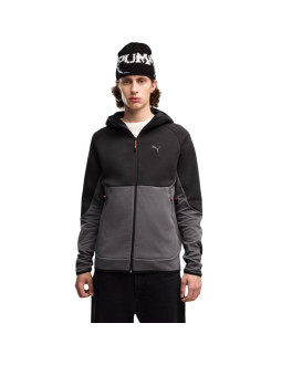 Bluza męska puma tech slim elevated czarno-szara 693951 34