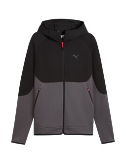 Bluza męska puma tech slim elevated czarno-szara 693951 34 2