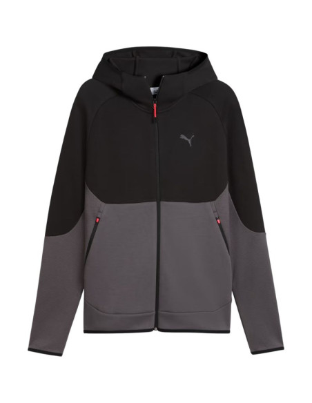 Bluza męska puma tech slim elevated czarno-szara 693951 34