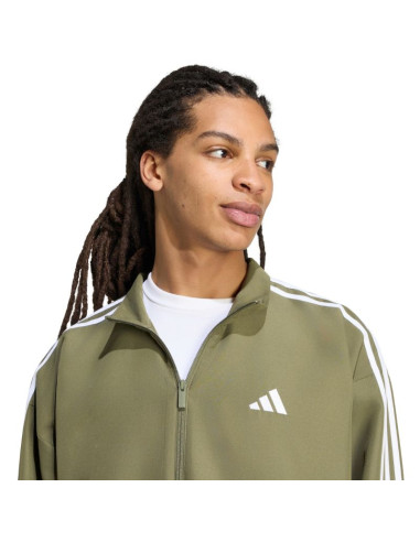 Dres męski adidas 3-stripes woven oliwkowy ky2300