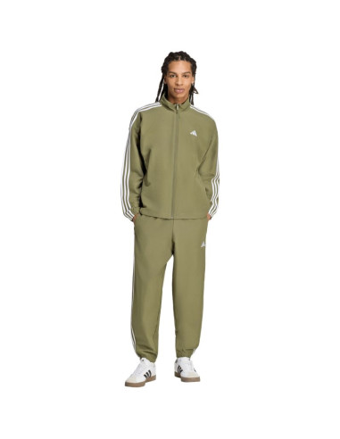 Dres męski adidas 3-stripes woven oliwkowy ky2300