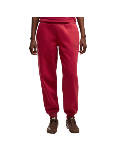 Spodnie damskie puma ess script comfort czerwone 694067 23