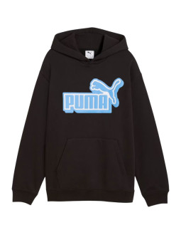 Bluza dla dzieci puma ess logo lab relaxed hoodie czarna 694674 01 2