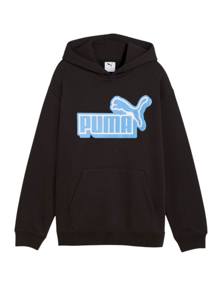 Bluza dla dzieci puma ess logo lab relaxed hoodie czarna 694674 01