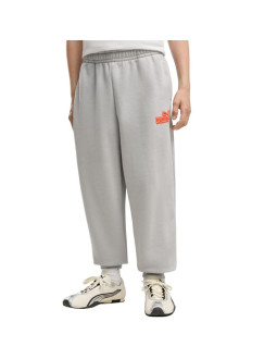 Spodnie dla dzieci puma ess logo lab relaxed szare 694675 63