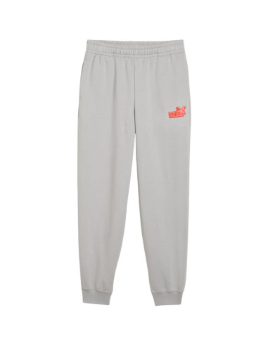 Spodnie dla dzieci puma ess logo lab relaxed szare 694675 63