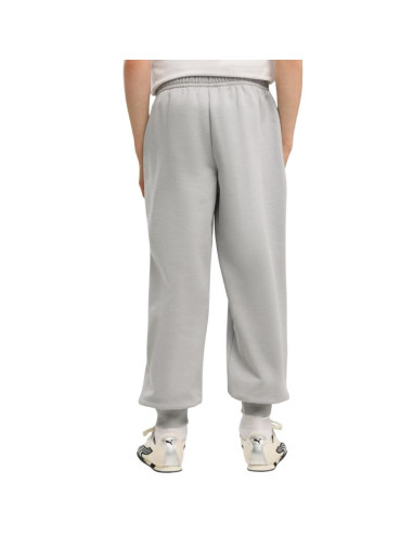 Spodnie dla dzieci puma ess logo lab relaxed szare 694675 63
